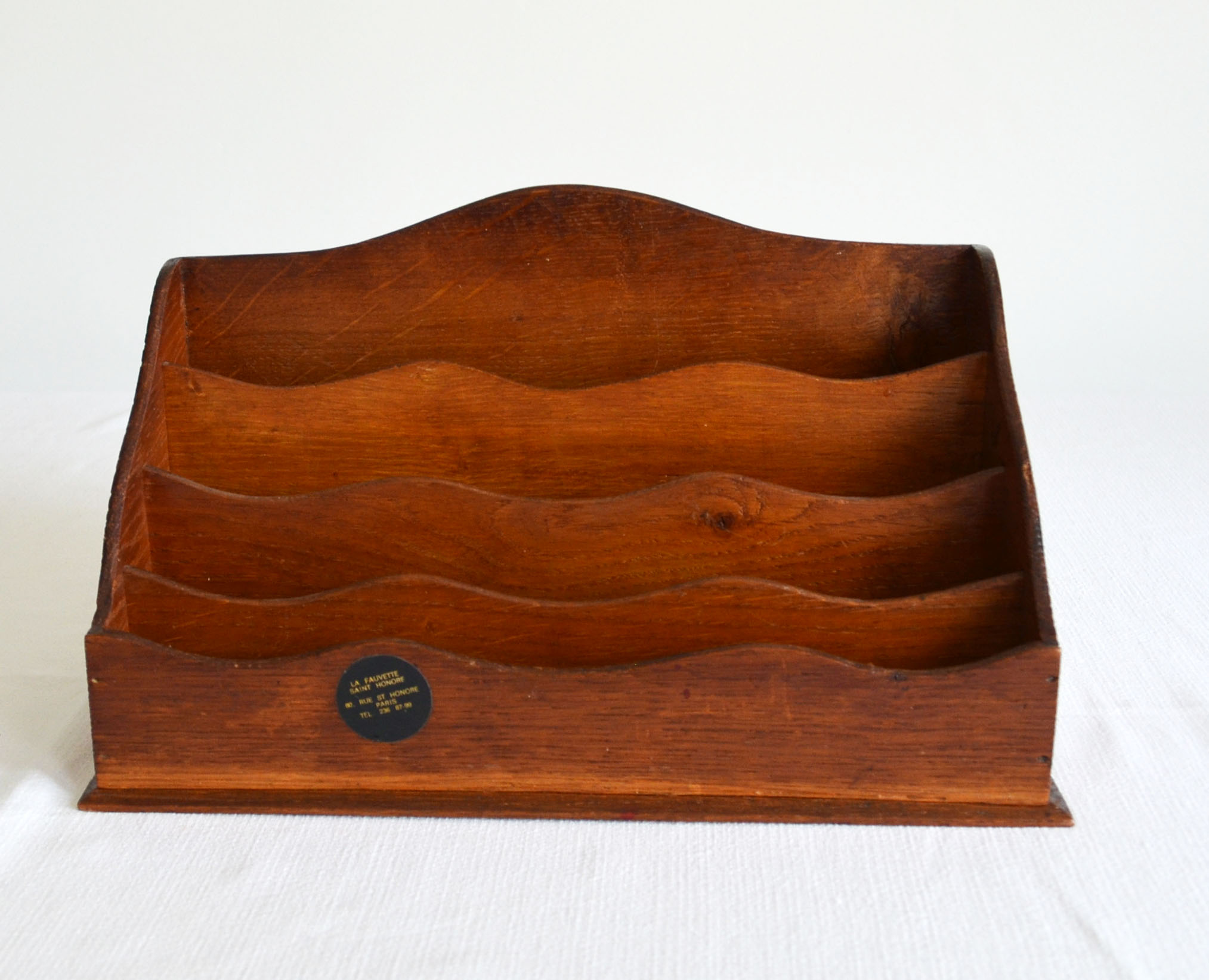 Letter holder, wooden sorter