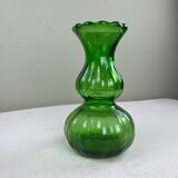 Vintage bottle green vase