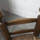 Brutalist children's chair by Charles Doudouyt 1960 oak and wicker