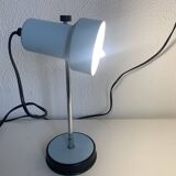 Lampe vintage 1960 bureau Veneta Lumi bleu ciel - 30 cm