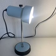 Vintage 1960s Veneta Lumi sky blue desk lamp - 30 cm