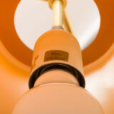 Jo Hammerborg acrylic and brass ceiling lamp from the 70s