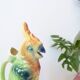 Parrot carafe in earthenware