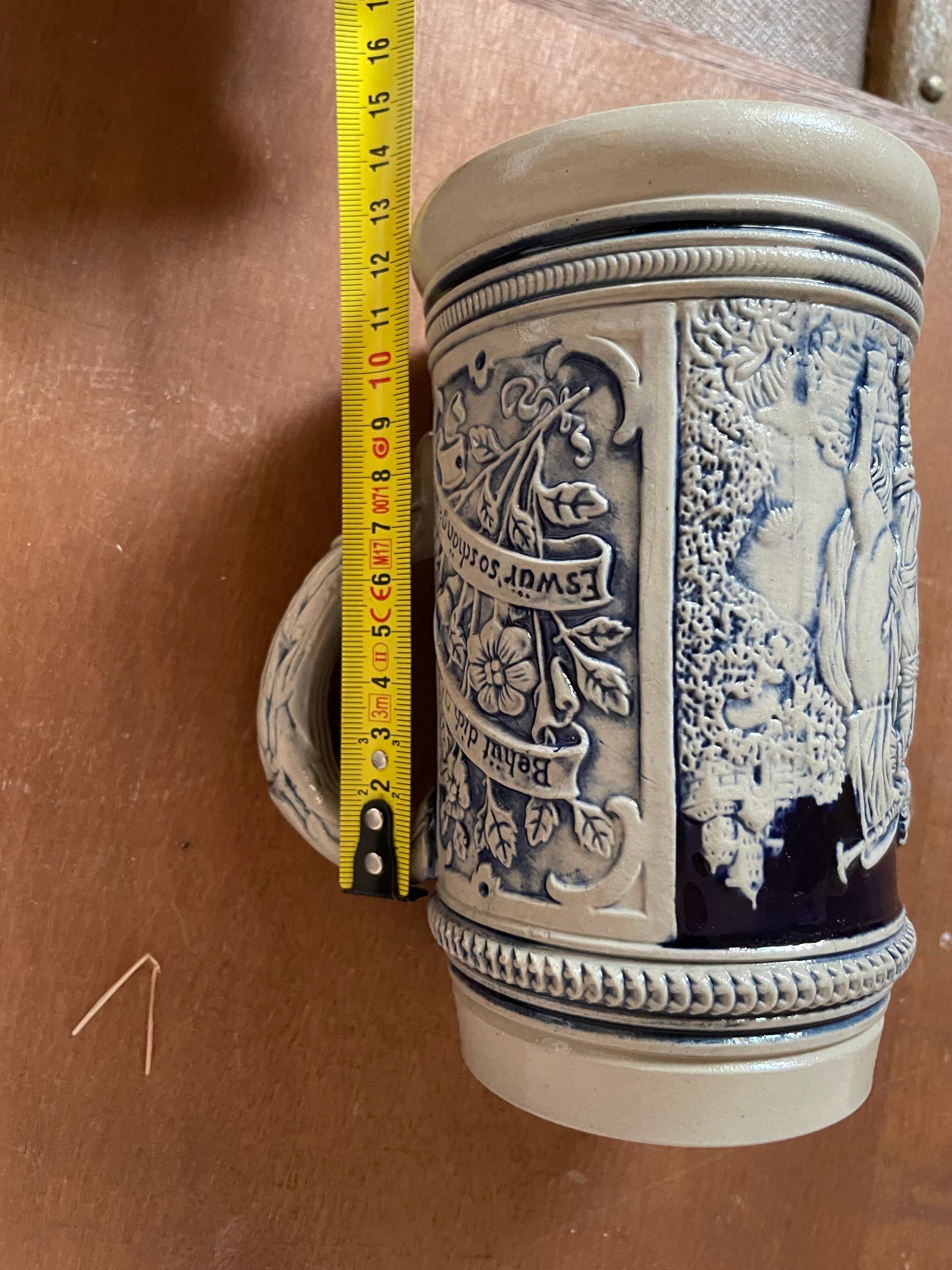 Western-germany sandstone beer mugs 1894