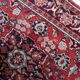 Handmade vintage Persian Hamadan rug 132cm x 196cm, 1950s