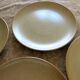 6 stoneware dessert plates from "Grés Village" in very good condition