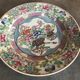 Porcelain plate from canton of china floral decoration 23 cm