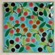 Longwy, old tile wall tile fruit decoration nineteenth