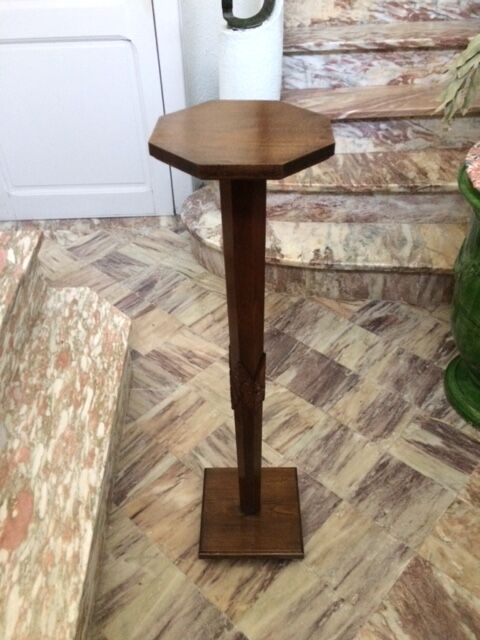 Sellette Art Deco in varnished wood