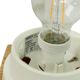 Paire de Lampes de Nuit Champignons Opaline Vintage
