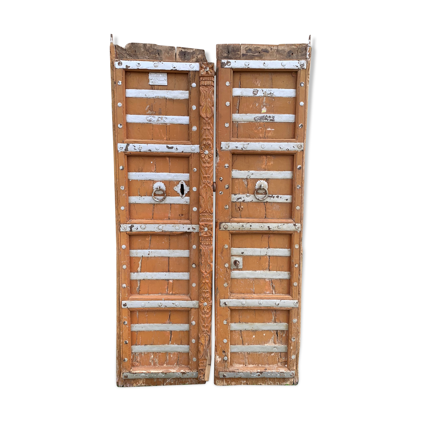 Pair of ancient Indian wooden doors