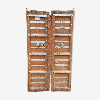 Pair of ancient Indian wooden doors