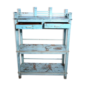 Étagère ancienne en - teck birman