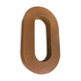Old letter to sign iron o - 15 cm