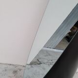 Vintage psyche mirror on foot 1980