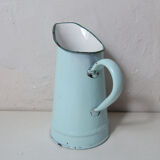 Old pitcher enamelled vintage mint