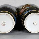 Pair of satsuma vases in japanese porcelain – early twentieth