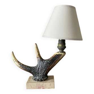 Lampe à poser en corne