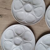 La Redoute x Selency set of 4 white oyster plates