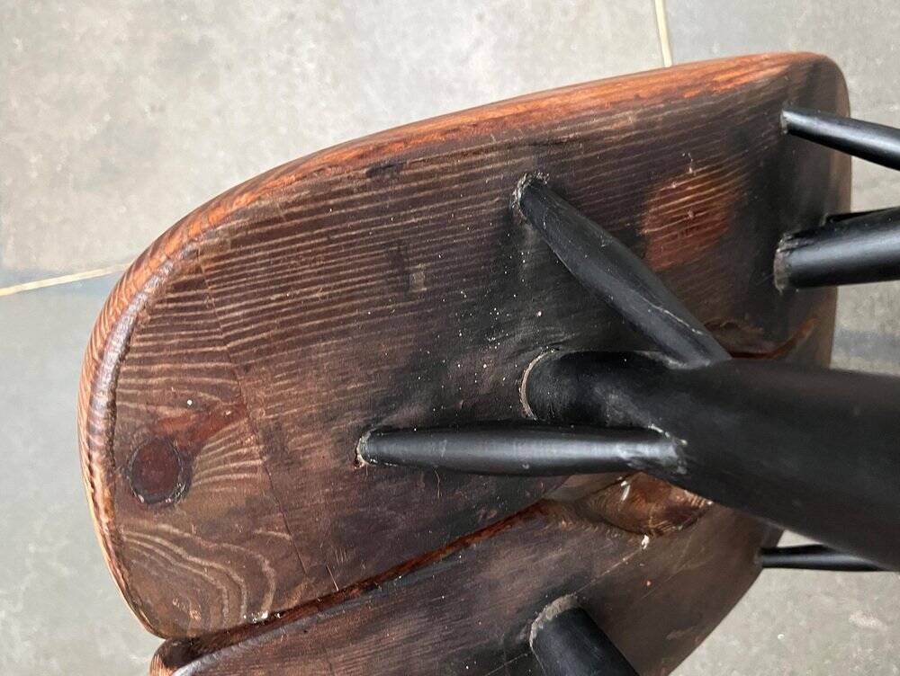 Pirkka stool mid-century by Ilmari Tapiovaara for Laukaan Puu