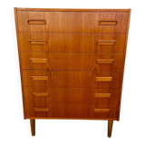 Vintage Danish mid-century teak chest of drawers by Westergaards