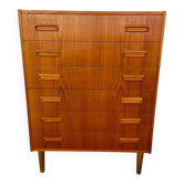 Vintage Danish mid-century teak chest of drawers by Westergaards