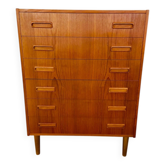 Vintage Danish mid-century teak chest of drawers by Westergaards