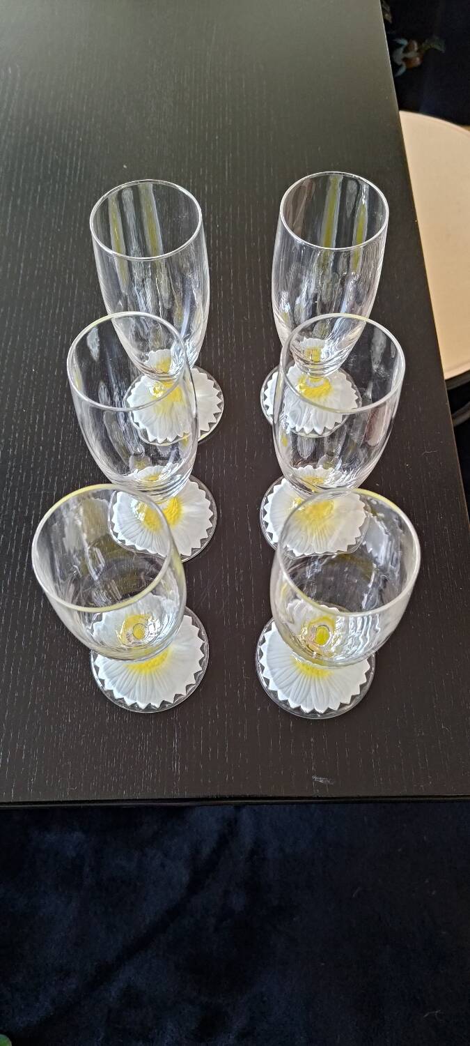 Daisy glass glasses
