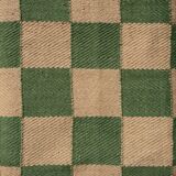 Tapis en jute — à carreaux, vert