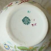 Sarreguemines earthenware sugar bowl minton decor model 5/215
