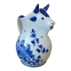 Old milk jug small cow pitcher in delf blue holland ceramic hand painted