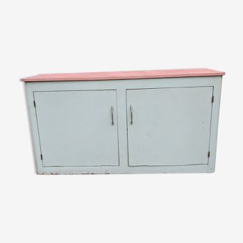 Old mint green extra cabinet for kitchen