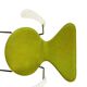 Bright green vintage chair with armrests, Fritz Hansen Series 7