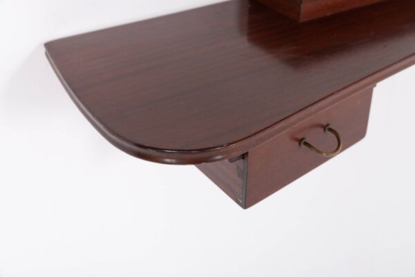 Étagère-console murale danoise moderne du milieu du siècle par Frode Holm pour Illums Bolig