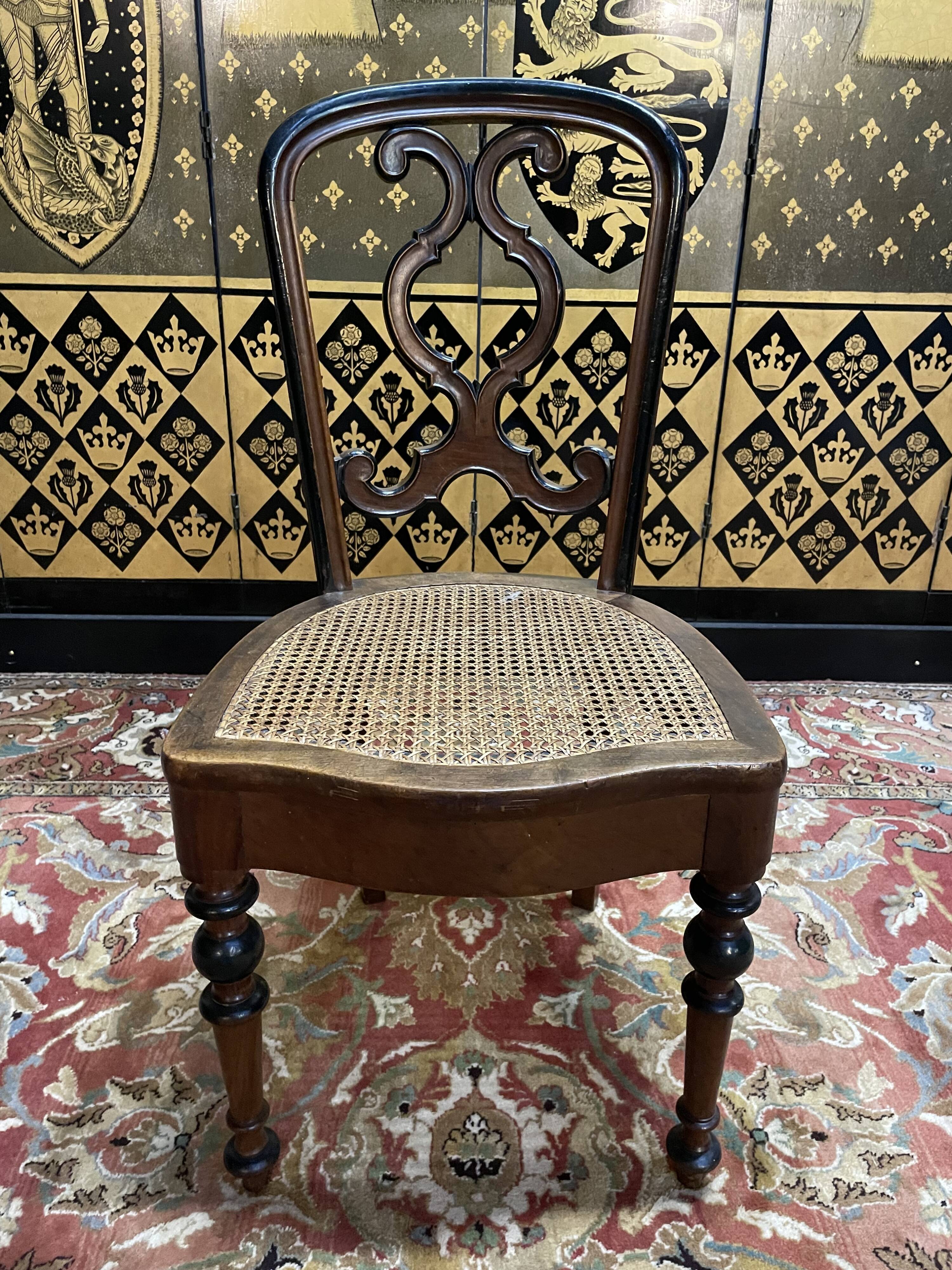 Suite of 6 Napoleon III cane chairs - Louis Philippe