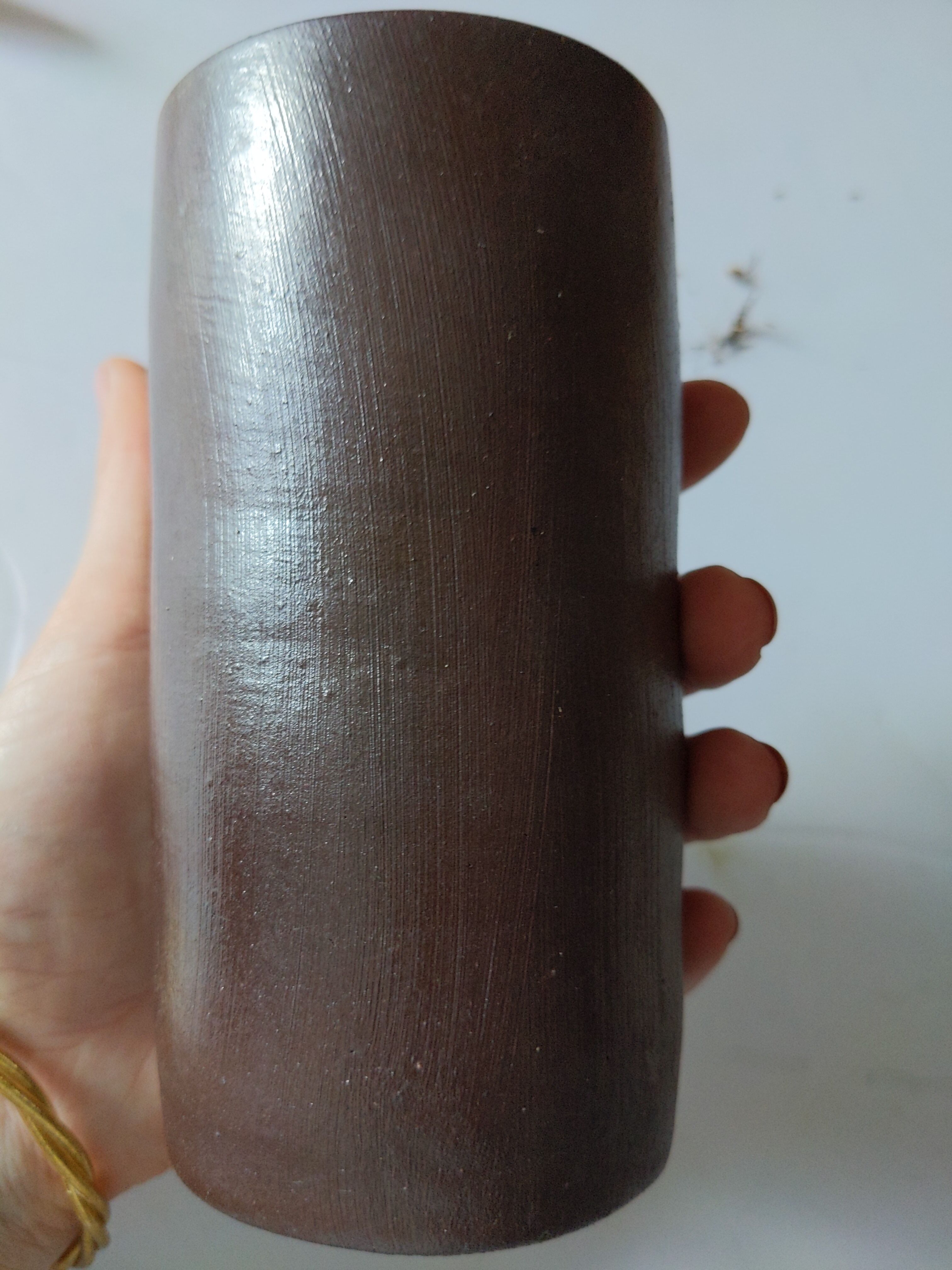 Ceramic vase signed vintage pottery