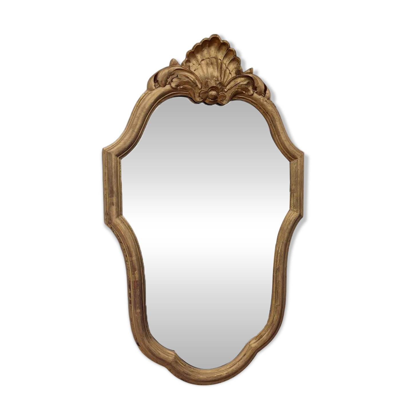 Antique gilded mirror, LOUIS XV baroque style