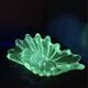 Ouraline Coupe Blown Glass Bohemia Shell Sculpture 1950