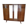 Armoire bois 4 portes, années 60