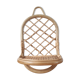 Fluted rattan shelf