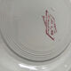 Assiette plate ancienne terre de fer rouge Saint Amand modèle Fleurs d