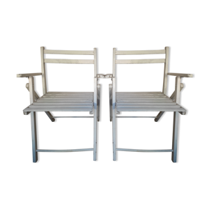 2 fauteuils de jardin pliables