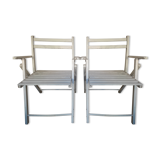 2 foldable garden chairs