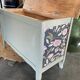 Wooden chest for toys or storage with a green and wood makeover