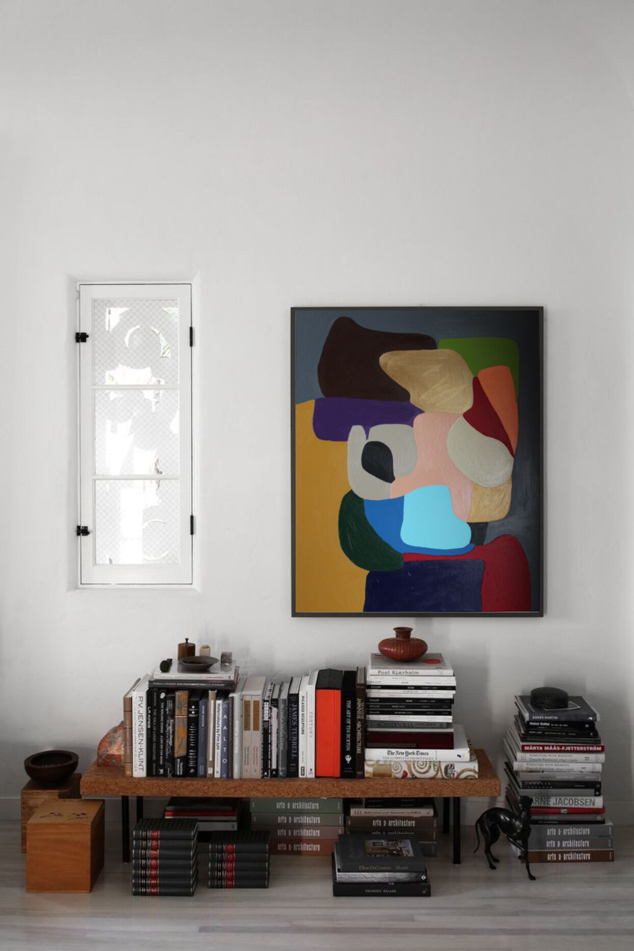 Abstract colorful handmade painting