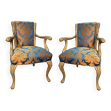 2 armchairs Louis XV style