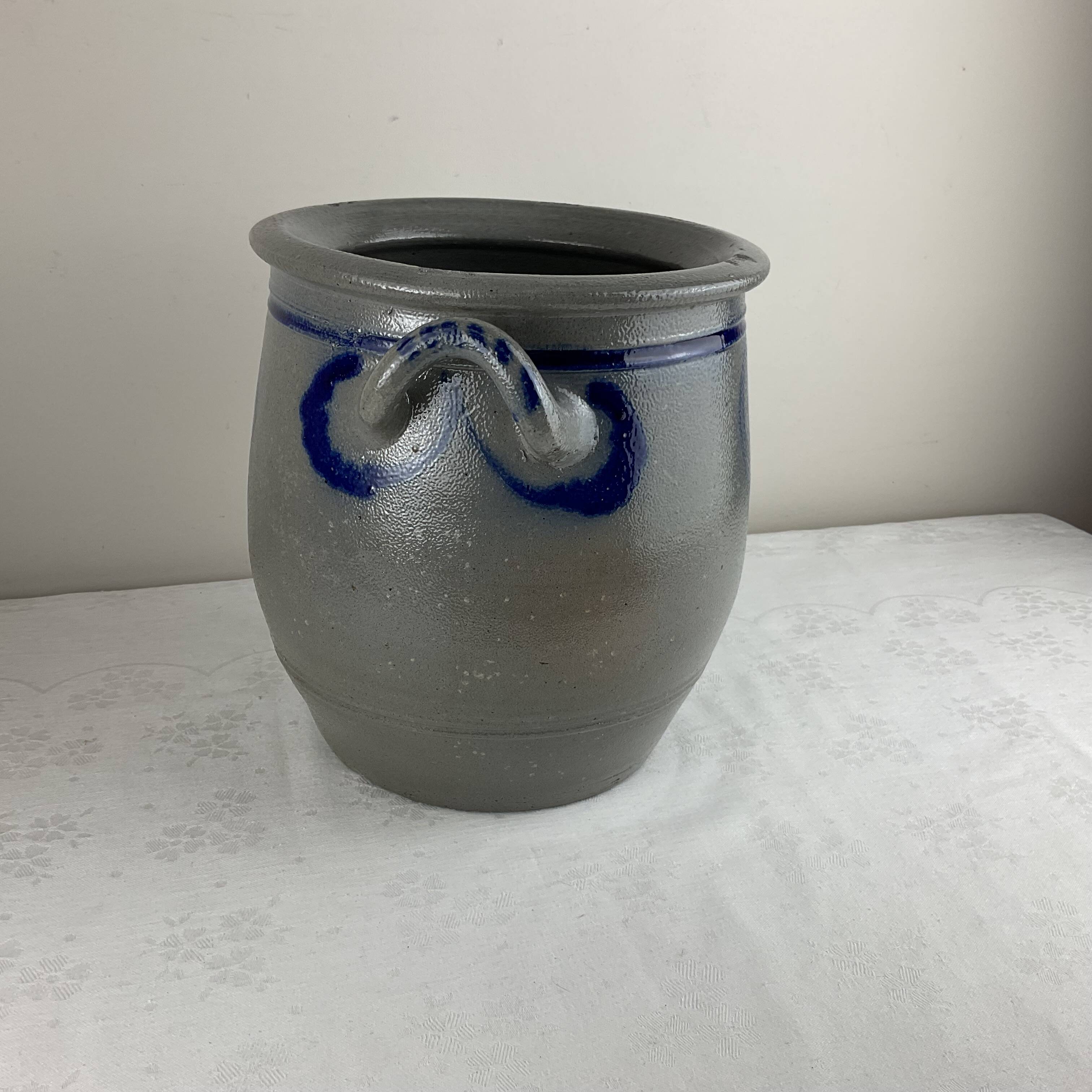 Very old Alsace stoneware storage jar