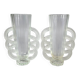 Pair of Art-deco glass vases signed Verlis. Good condition.