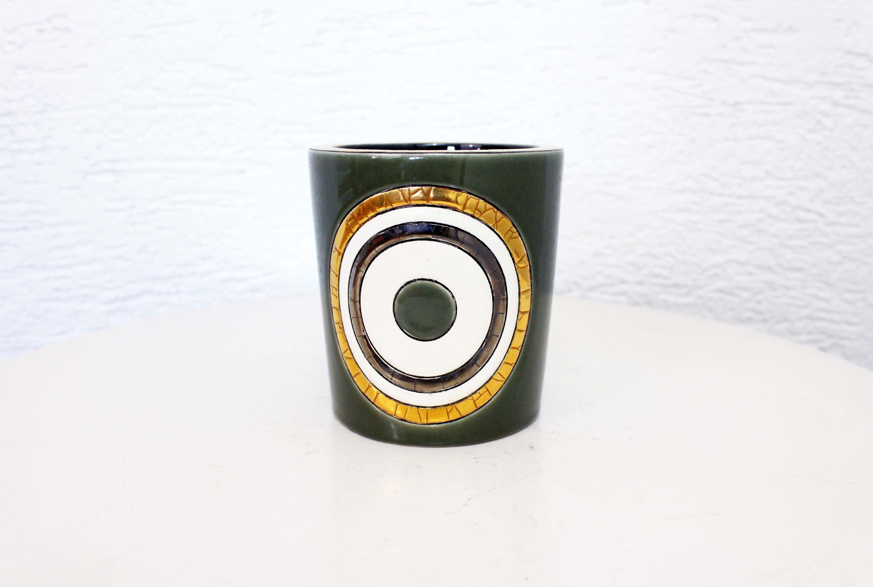 Longwy Emeaux ceramic pot