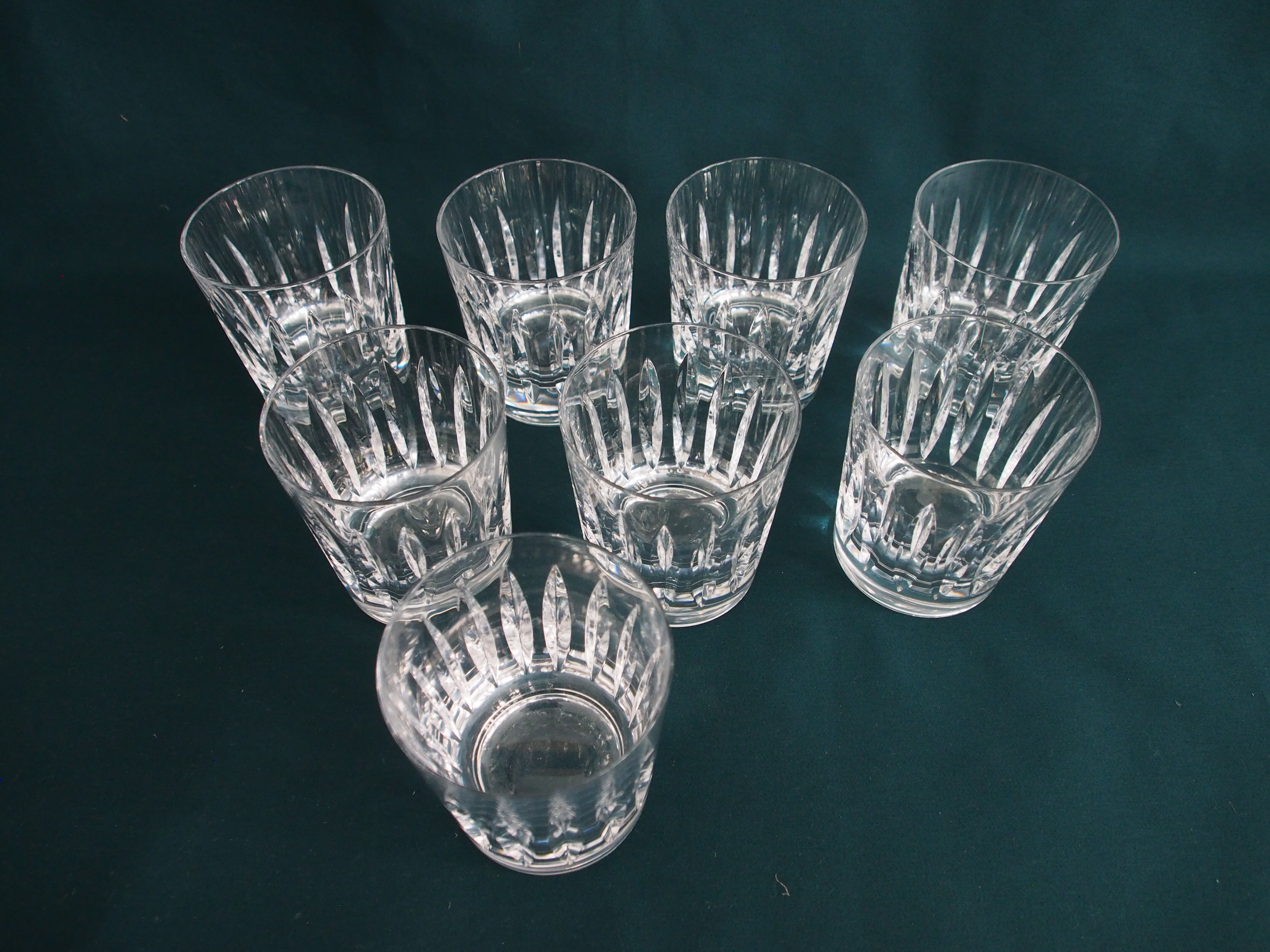 Set de 8 verres à whisky en cristal Saint Louis